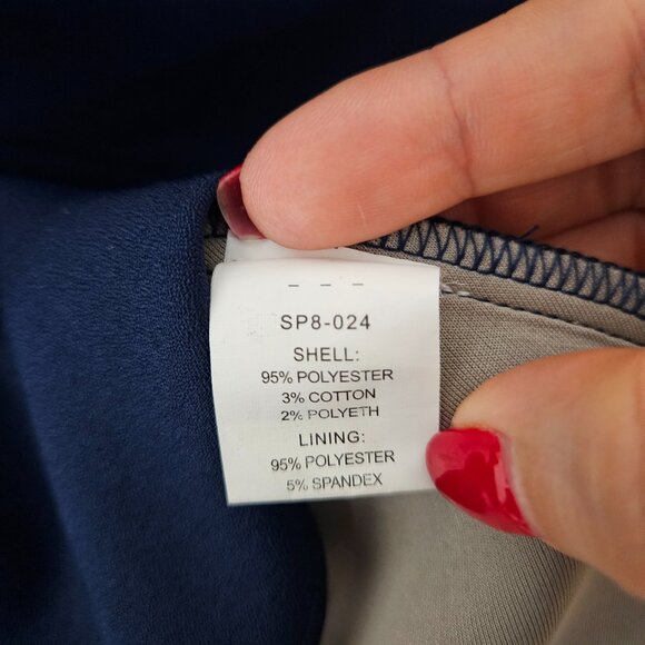 Self-Portrait White Guipure Lace A-Line Mini Dress White Navy Blue - Picture 12 of 13